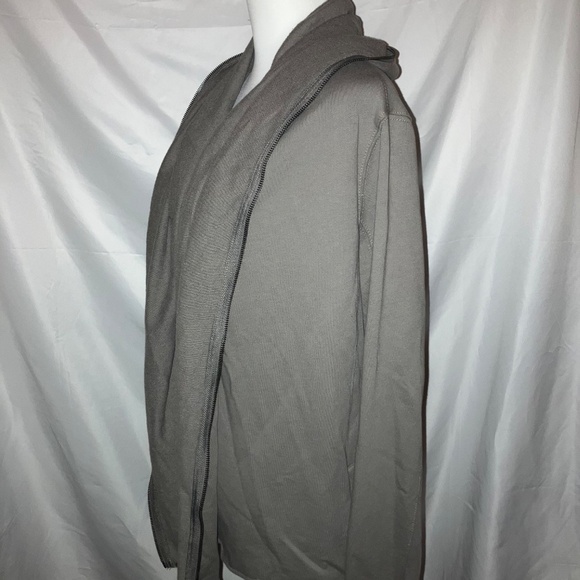 HEM & THREADS Gray Full Zip Front Hoodie Jacket - Picture 2 of 5